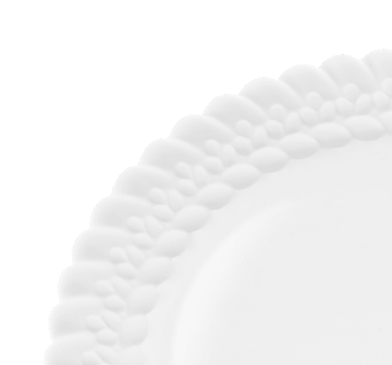 クリストフル　プレート Porcelain Dinner Plate Bayblone